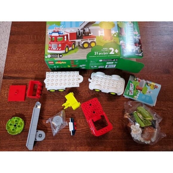 New Town Fire Truck Building Toy Set for Toddlers, Preschool Boys and Girl - Picture 2 of 3